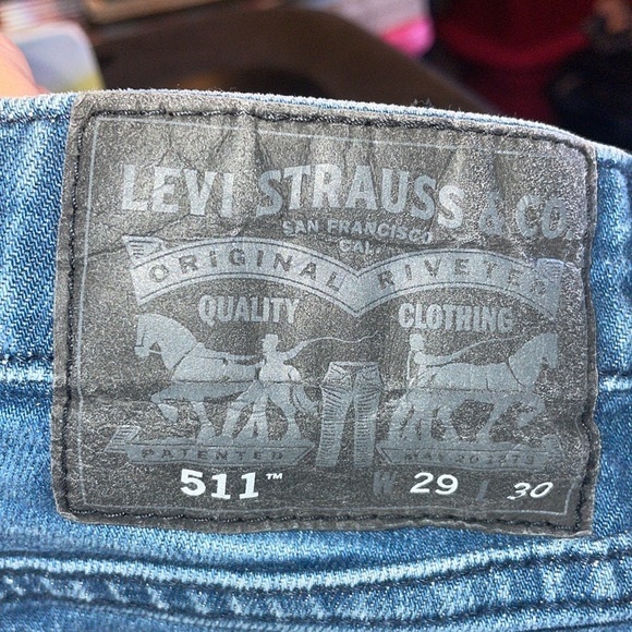 Levi’s 511 Blue Jeans denim western cowboy. Ranch riding equestrian 29x30 - Picture 3 of 6